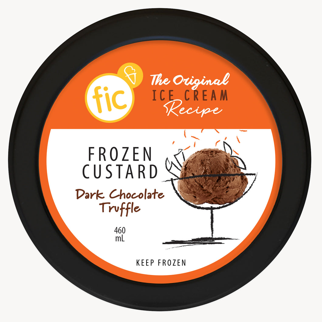 Dark Chocolate Truffles Frozen Custard