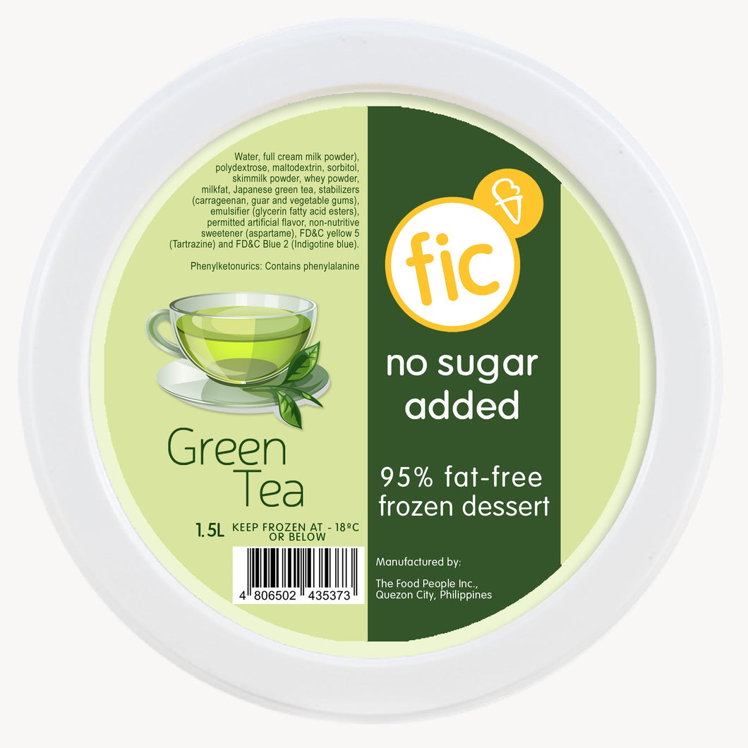 Green Tea Ice Cream (No Sugar Added)
